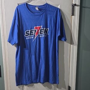 Tultex Blue Graphic Tee